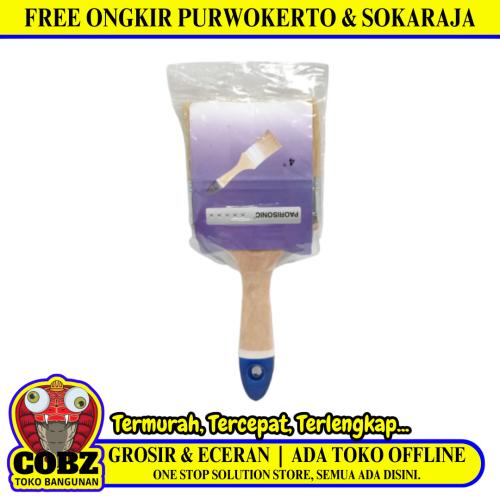 4 IN / PAORISONIC Kuas Cat Tembok Kayu Besi Air Acyrlic Paint Brush