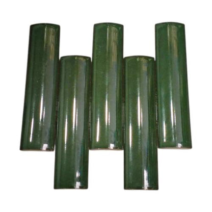 10 CM / TM Kuku Macan Bon Bon Lis Keramik Permukaan Dark Green Lembar