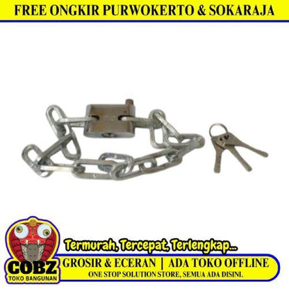 60 CM / SOLIGEN Gembok Rantai Sepeda Motor Pagar Rumah Anti Maling
