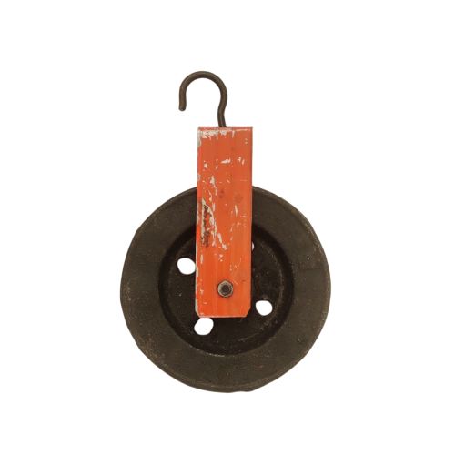 6 IN / NM Katrol Kerekan Timba Air Sumur Bangunan Besi Hitam