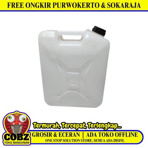 30 L / GA Jerigen Jeligen Drigen Botol Plastik PVC Putih