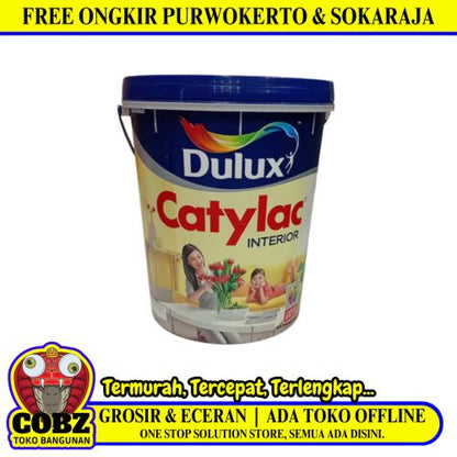 25 KG / DULUX CATYLAC INTERIOR Cat Tembok Beton Plafon Wall Paint Pail