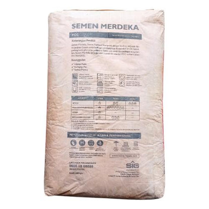 50 KG / MERDEKA PCC Semen Abu Abu SNI Sak