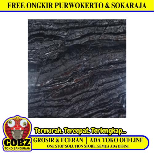 60 CM x 60 CM / COVE BLACK ARIA Granit Lantai Rumah Glossy Dus