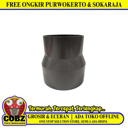 5 IN x  4 IN / RUCIKA AW Reducer Verlop Sok Flock Fitting Pipa PVC