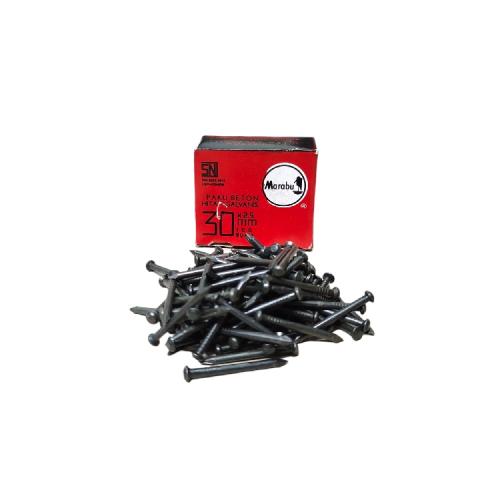 30 MM / MARABU Paku Beton Tembok Dinding Hitam Dus