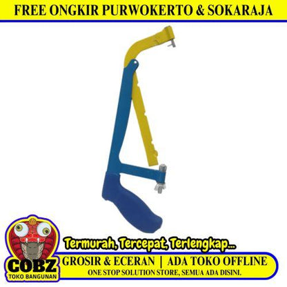 13 IN / WOLF Gagang Gergaji Gendewa Gorok Potong Besi Logam Bahan Karet