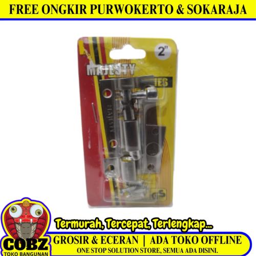2 IN / MAJESTY Grendel Kunci Slot Pintu Jendela Stainless