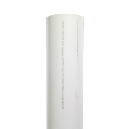 20 MM x 70 MM x 1000 MM / NISO Kabel Dak Ducting Trunking Protector Putih Batang