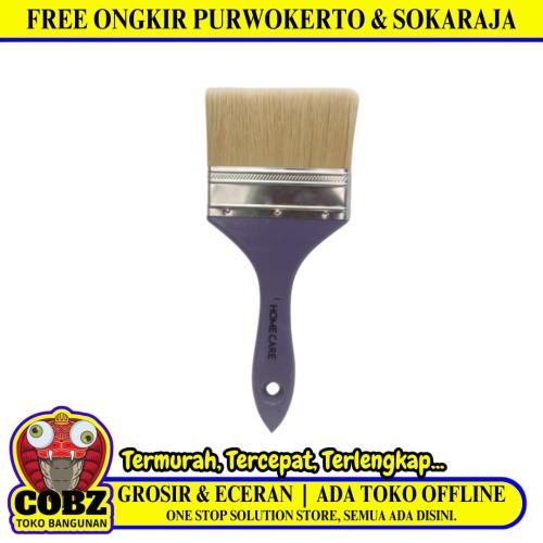 4 IN / HOME CARE SYNTHETIC Kuas Cat Tembok Kayu Besi Air Acyrlic Paint Brush