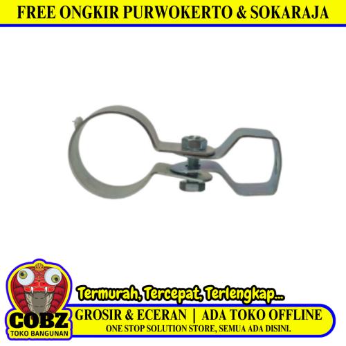 1 IN / TM Klem Pipa Gantung Hanger Clamp Galvanis Tebal