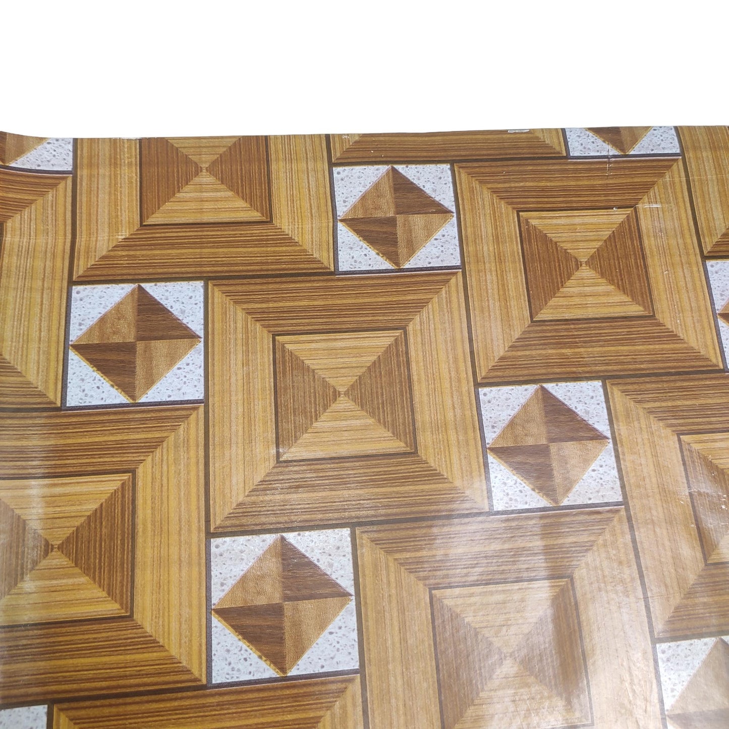 120 CM x 15 M / NANYA CKS 001 31A Karpet Perlak Lantai Meja Vinyl PVC Brown Roll