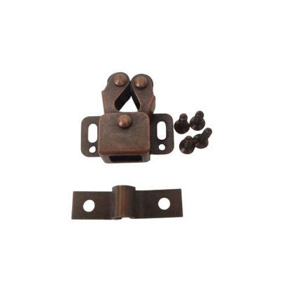 TM Klip Klok Kunci Pengait Jepit Lemari Laci Double Roler Catc Coklat