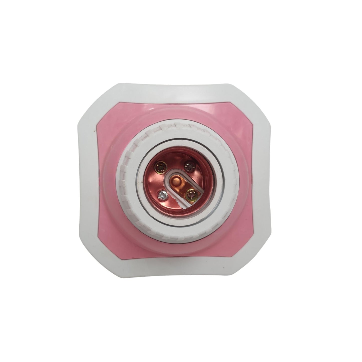 DEXTA 01 Fitting Tempat Lampu Plafon Atap Tempel Kotak Besar Pink