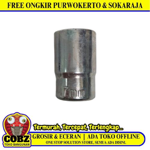 6 PT x 1/2 IN x 17 MM / TM Mata Kunci Sok Shock Socket Chrome