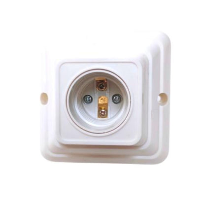 PANASONIC 52202031 Fitting Tempat Lampu Plafon Atap Tempel Kotak Besar Cream