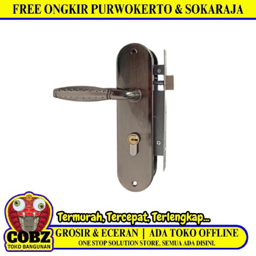 EIFFEL 801 BN / NB Handle Door Lock Tarikan Handle Kunci Pintu Tanggung Set