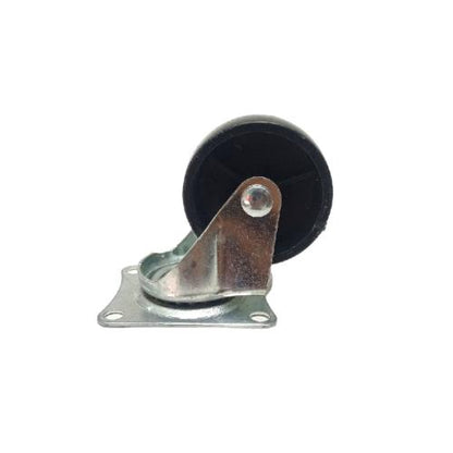 2 IN / TM Roda Hidup Trolly Non Rem Plat Nylon Hitam