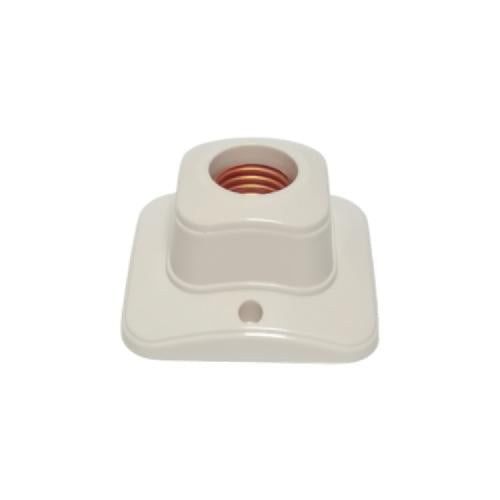 BROCO Fitting Tempat Lampu Plafon Atap Tempel Kotak Kecil Cream