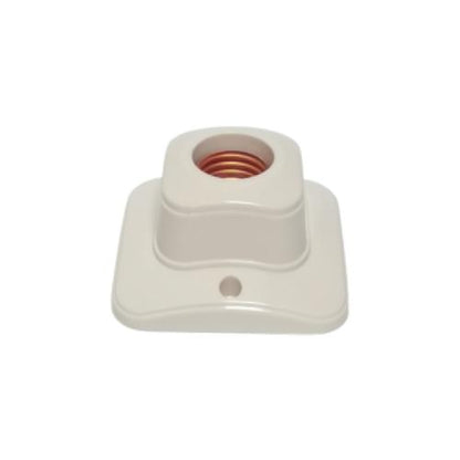 BROCO Fitting Tempat Lampu Plafon Atap Tempel Kotak Kecil Cream