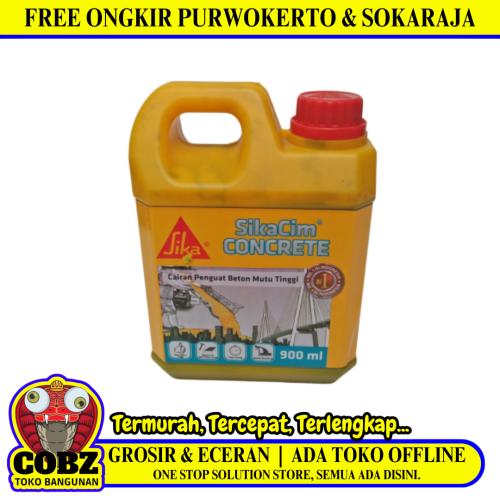 900 ML/SIKACIM Obat Cor Penguat Pengeras Beton Tembok Usia Muda Kaleng