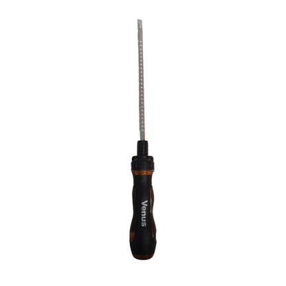 3 IN - 6 IN / VENUS Obeng Screwdriver Two Way Bolak Balik Plus Minus 2 In 1 Gagang Karet