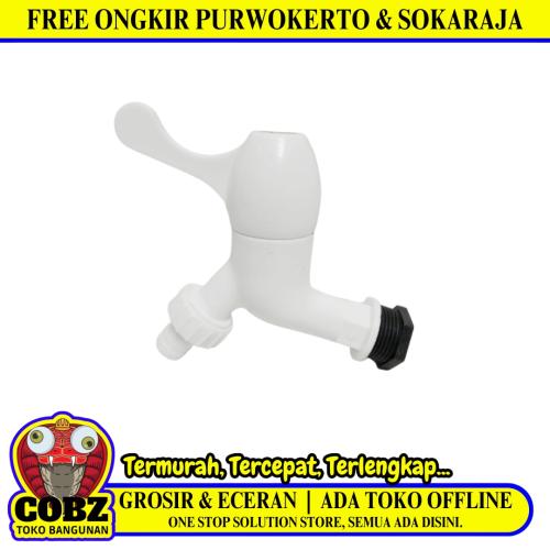 1/2 IN / YOZURI Kran Air Tembok Taman Kamar Mandi Plastik PVC