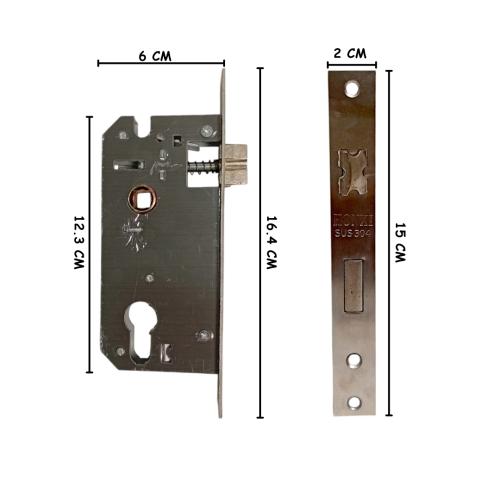 HONXI Handle Door Lock Tarikan Handle Kunci Pintu Tanggung Set