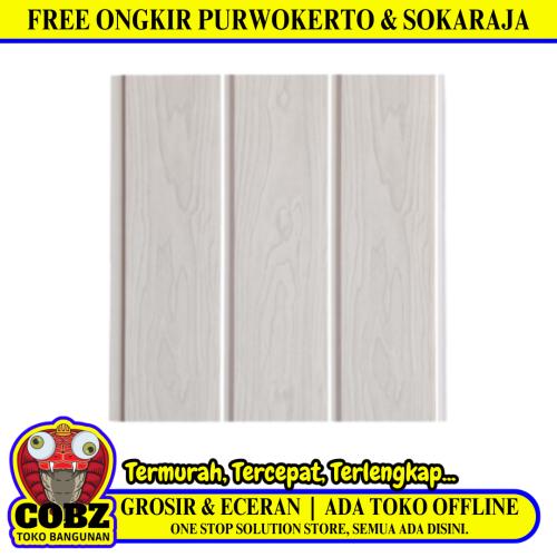 8 MM x 30 CM x 4 M / SHUNDA PLAFON K-9208F Plafon Gypsum GRC U PVC Hotstamping Lembar