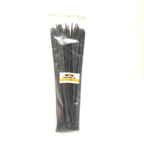 3.5 MM x 300 MM / MACKEL Kabel Cable Ties Tali Ripet 30 CM Hitam Pack