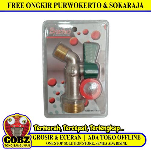 3/4 IN / BRACHIO Kran Air Tembok Taman Bola Ball Valve Stainless