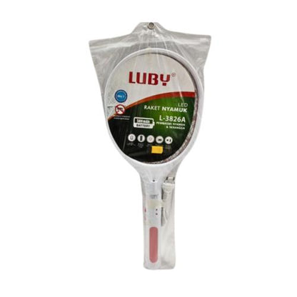 LUBY L-3826A Mosquito Swatter Raket Nyamuk Cas Rechargeable Kabel