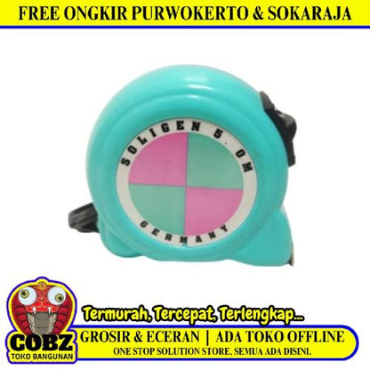 5 M / SOLIGEN Meteran Alat Ukur Tukang Bangunan Measuring Tape