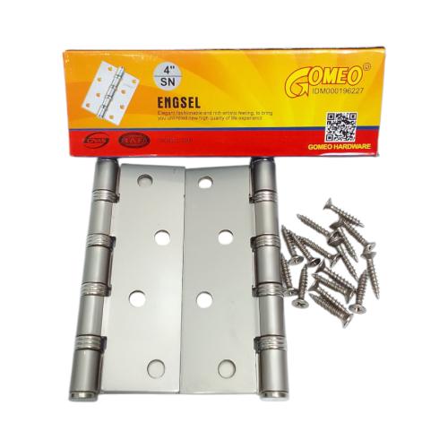 4 IN / GOMEO Engsel Kupu-Kupu Pintu Jendela Hinge Stainless Set