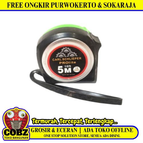 5 M / CARL SCHLIEPER 01 Meteran Alat Ukur Tukang Bangunan Measuring Tape