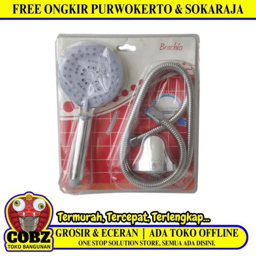 1/2 IN x 120 CM / BRACHIO 7701 Hand Shower Tangan Kamar Mandi Set