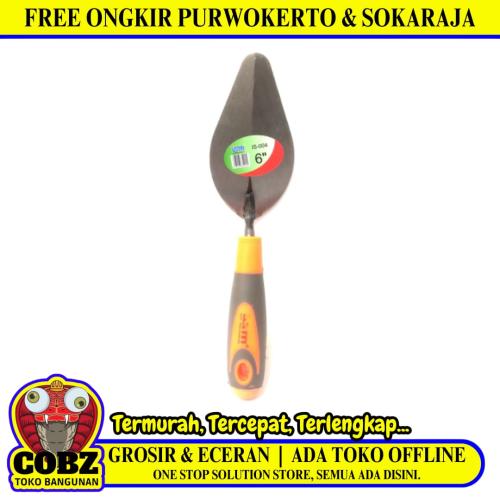 6 IN / IGM Cetok Sendok Semen Acian Trowel Lancip Gagang Karet