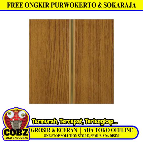 8 MM x 20 CM x 3 M / SHUNDA PLAFON PL.08.005 Plafon Gypsum GRC U PVC Hotstamping Lembar