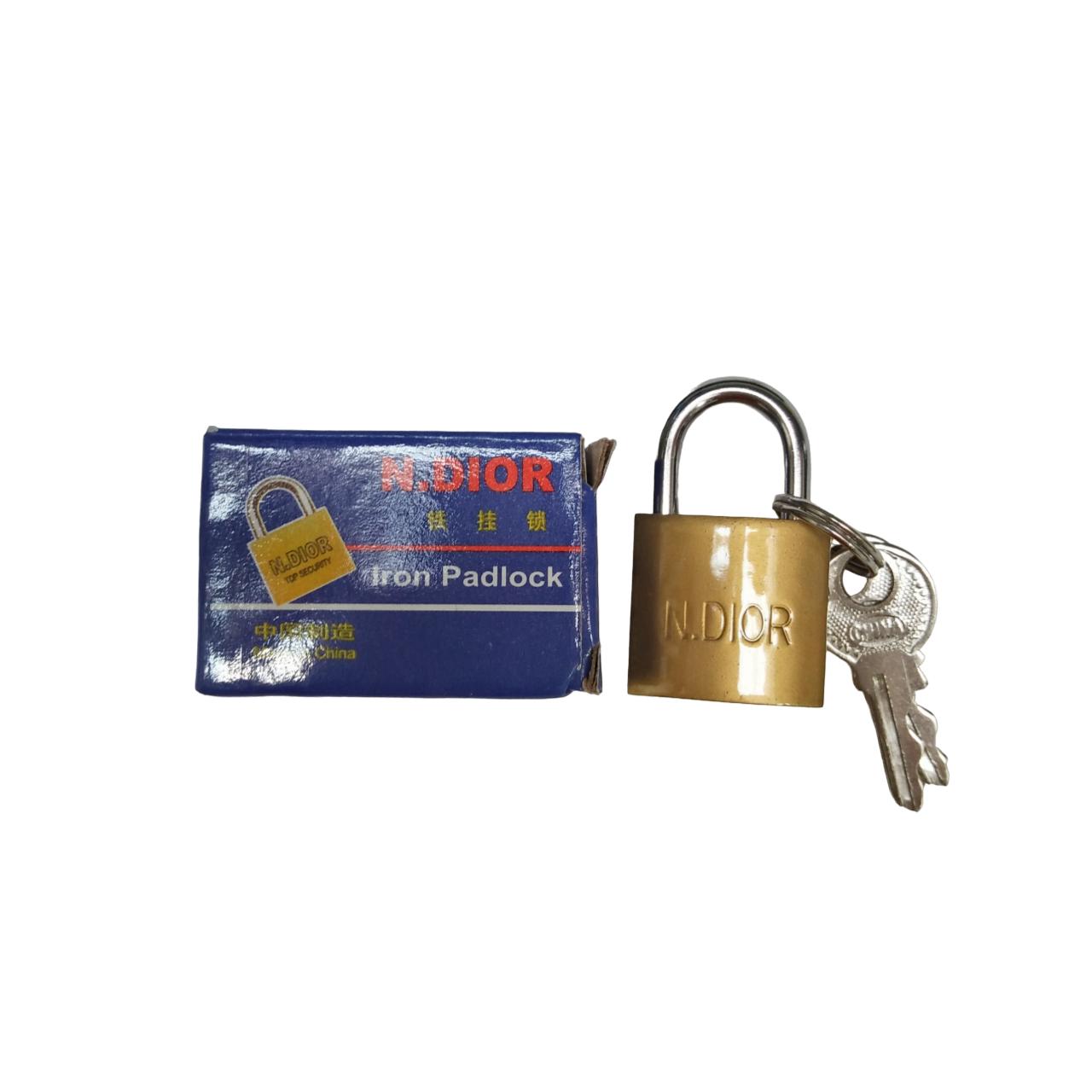 20 MM / N. DIOR Gembok Pintu Pagar Padlock Anti Maling Leher Pendek