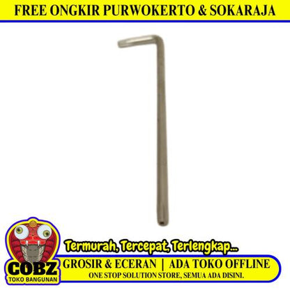 T 10 / TM Kunci L Bintang Torx Key Panjang