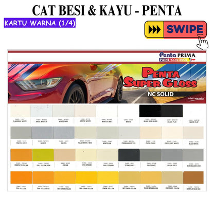 1 KG / PENTA SUPERGLOSS Cat Duco Kayu Besi Semprot Kaleng