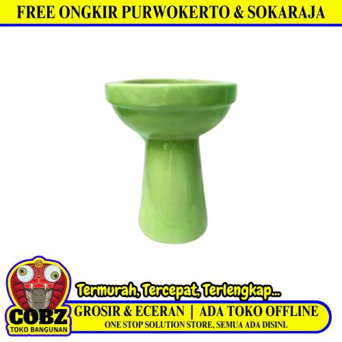 49 CM x 40 CM x 40 CM / DUTY Kloset Duduk Non Tangki HIjau Keramik