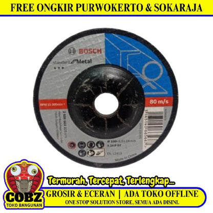 4 IN / BOSCH A24BF Metal Grinding Mata Gerinda Poles Asah Besi