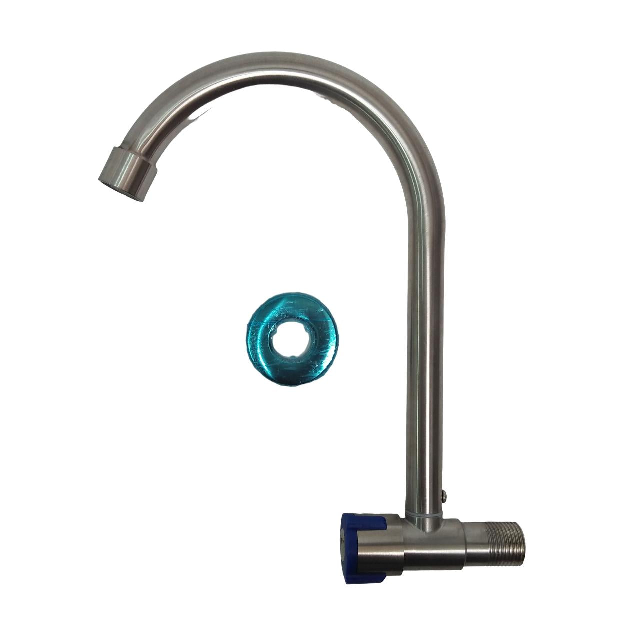 1/2 IN / HOM HBABH06 Kran Angsa Sink Bak Cuci Piring Tembok Stainless