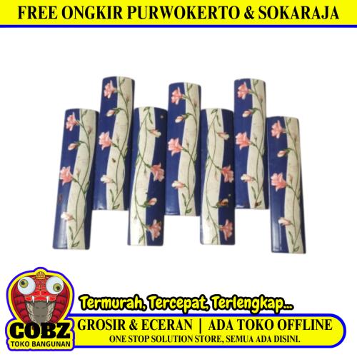 10 CM / ITALY Kuku Macan Bon Bon Lis Keramik Permukaan Biru Lembar