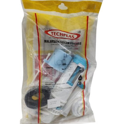 TECHPLAS Alat Perlengkapan Kloset Monoblok Dual Flush Bulat Set