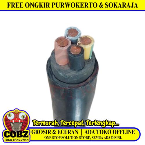 4 INTI x 10 MM x 50 M / ETERNA NYY Tunggal Kabel Tembaga SNI Hitam Roll