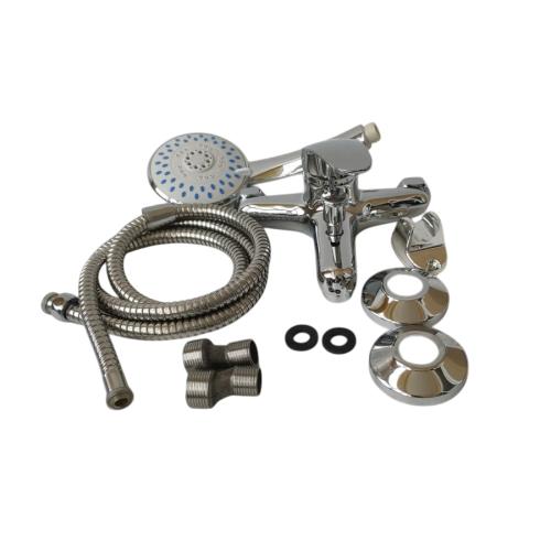 1/2 IN / ITALOMIX Kran Shower Panas Dingin Stainless + Selang + Shower Set