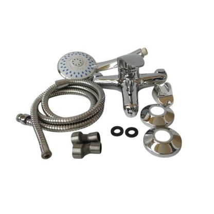 1/2 IN / ITALOMIX Kran Shower Panas Dingin Stainless + Selang + Shower Set