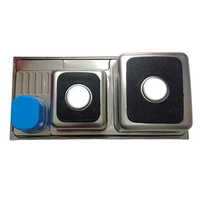 94 CM x 46 CM x 22 CM / GNET ARCHIC WA 9345 Bak Cuci Piring Washbak 2 Lubang + Acc Set